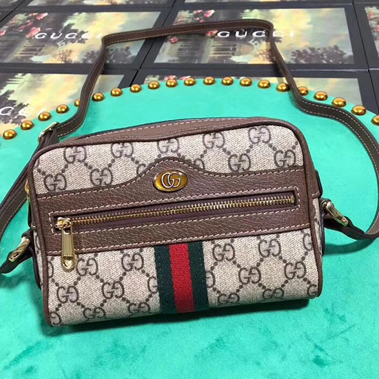 Gucci Ophidia GG Supreme Mini Shoulder Bag 517350
