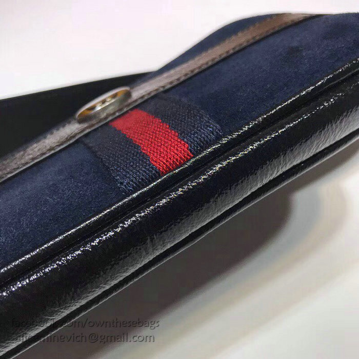 Gucci Ophidia Suede Belted Iphone Case Blue 519308