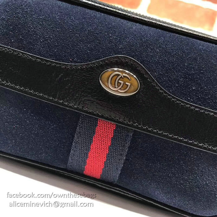 Gucci Ophidia Suede Belted Iphone Case Blue 519308