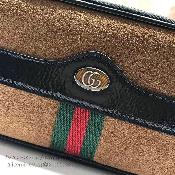 Gucci Ophidia Suede Belted Iphone Case Brown 519308