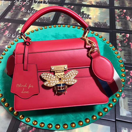 Gucci Queen Margaret Small Top Handle Bag Red 476541
