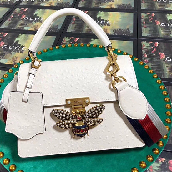 Gucci Queen Margaret Small Top Handle Bag White 476541