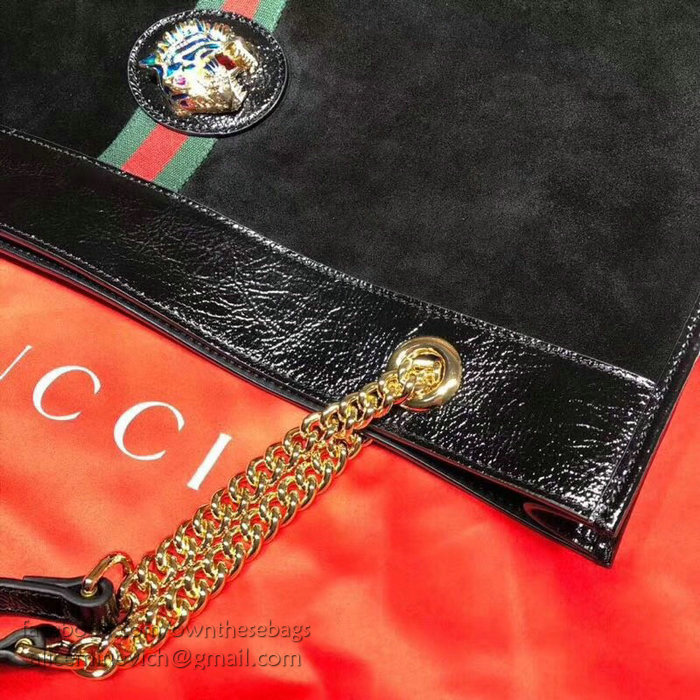 Gucci Rajah Large Tote Black 537219