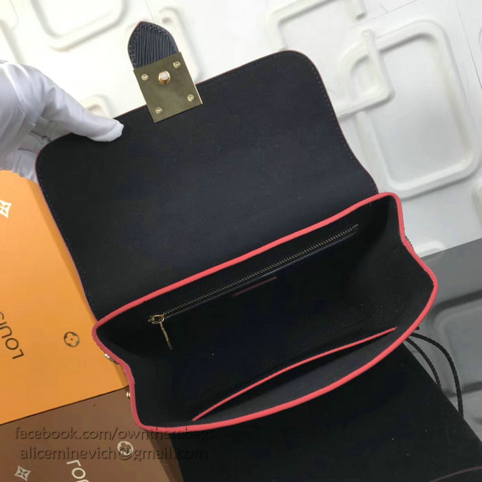 Louis Vuitton Epi Leather Top Handle Bag Noir M43129