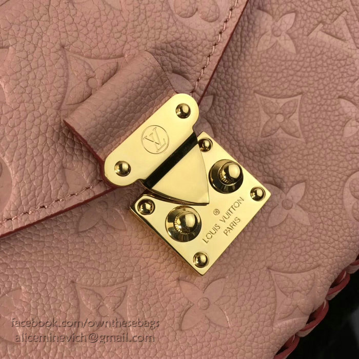 Louis Vuitton Monogram Empreinte Pochette Metis Pink M43942