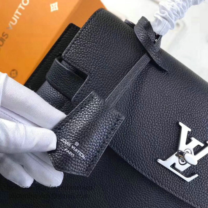 Louis Vuitton Soft Calfskin Lockme Ever Noir M51395