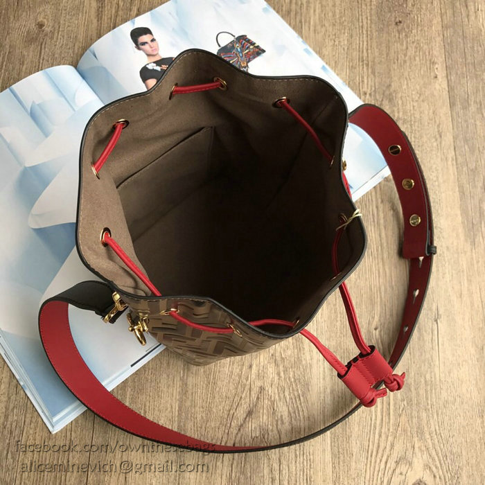 Fendi Mon Tresor Bucket Bag Red F80261