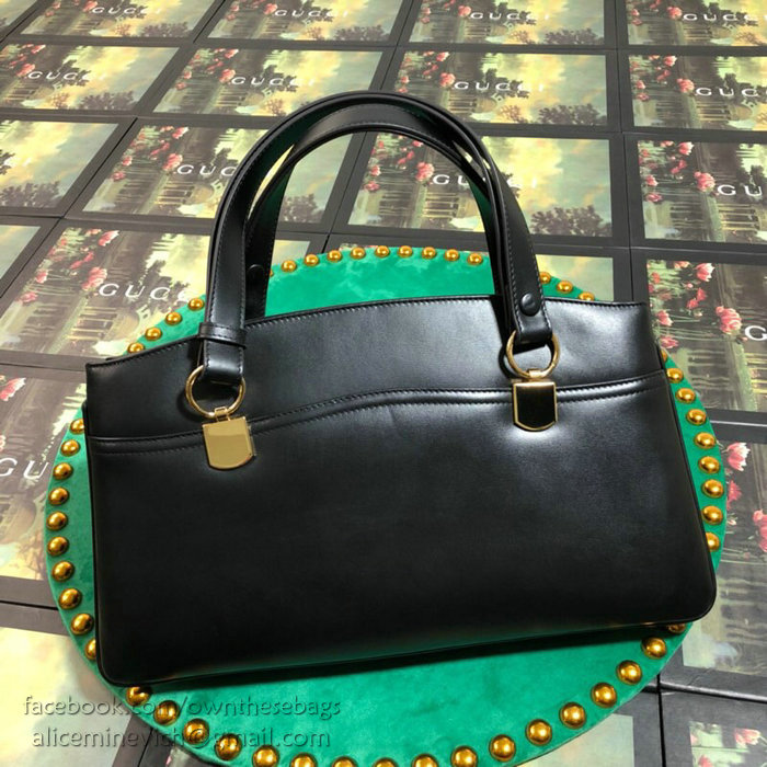Gucci Arli Large Top Handle Bag Black 550130