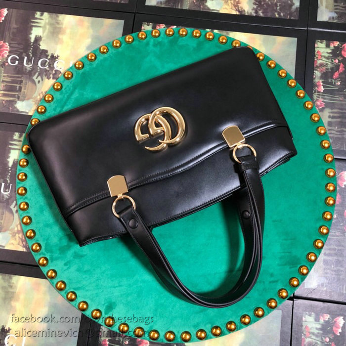 Gucci Arli Large Top Handle Bag Black 550130
