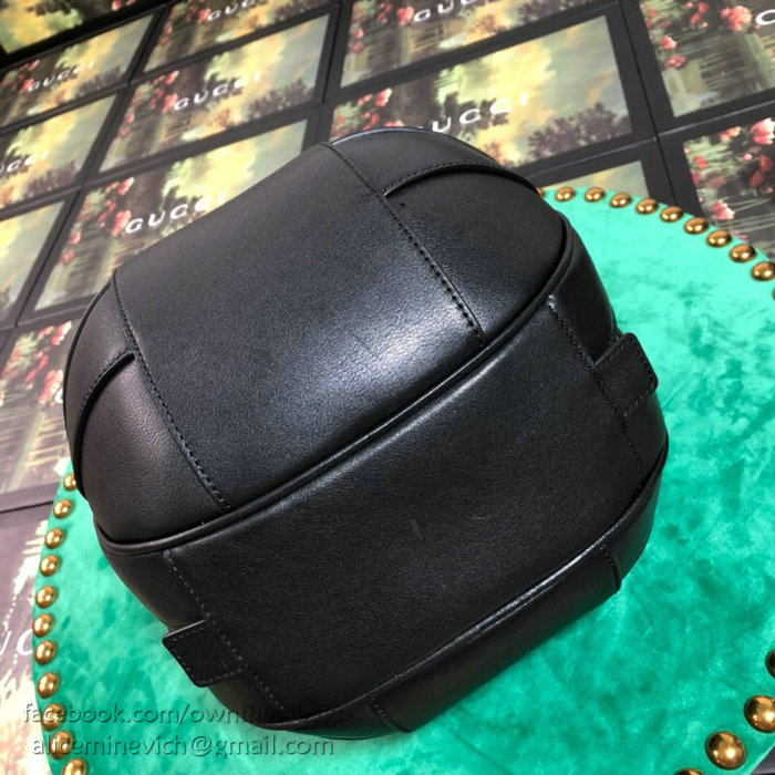 Gucci Basketball Shaped Tote Bag Black 536110
