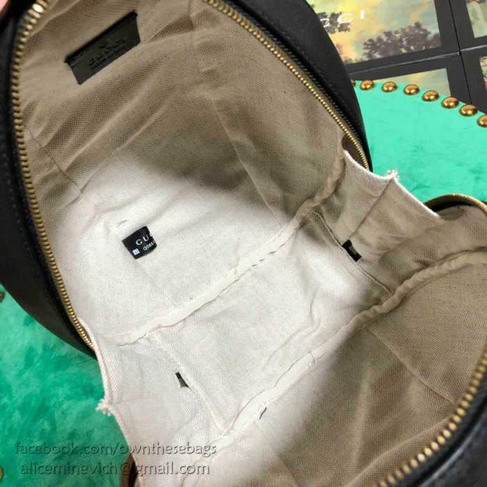 Gucci Basketball Shaped Tote Bag Black 536110