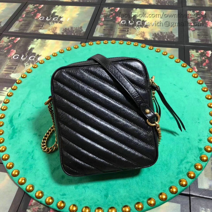 Gucci GG Marmont Mini Shoulder Bag Black 550155
