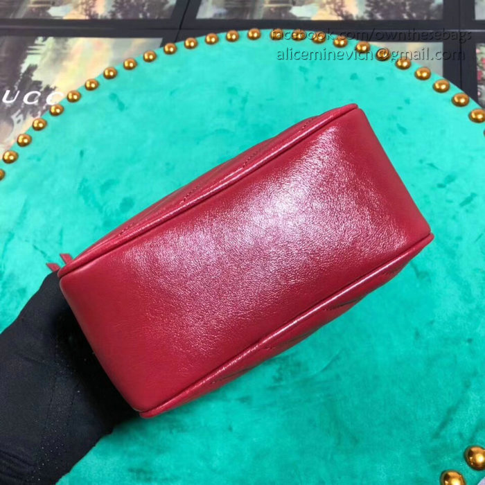 Gucci GG Marmont Mini Shoulder Bag Red 550155
