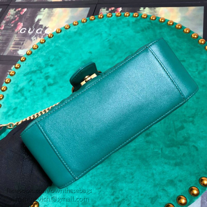 Gucci GG Marmont Mini Top Handle Bag Green 547260