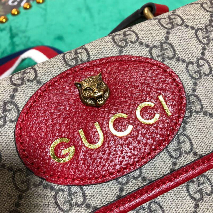 Gucci GG Supreme Messenger Bag Red 501050