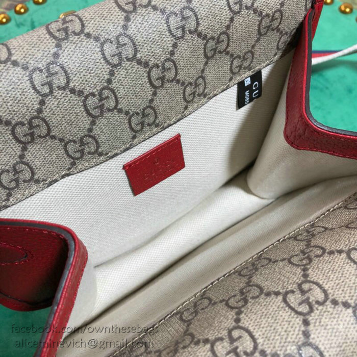 Gucci GG Supreme Messenger Bag Red 501050