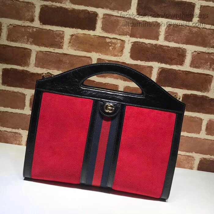 Gucci Ophidia Medium Top Handle Tote Red 512957