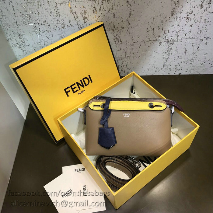 Fendi By The Way Mini Boston Bag Khaki F81492