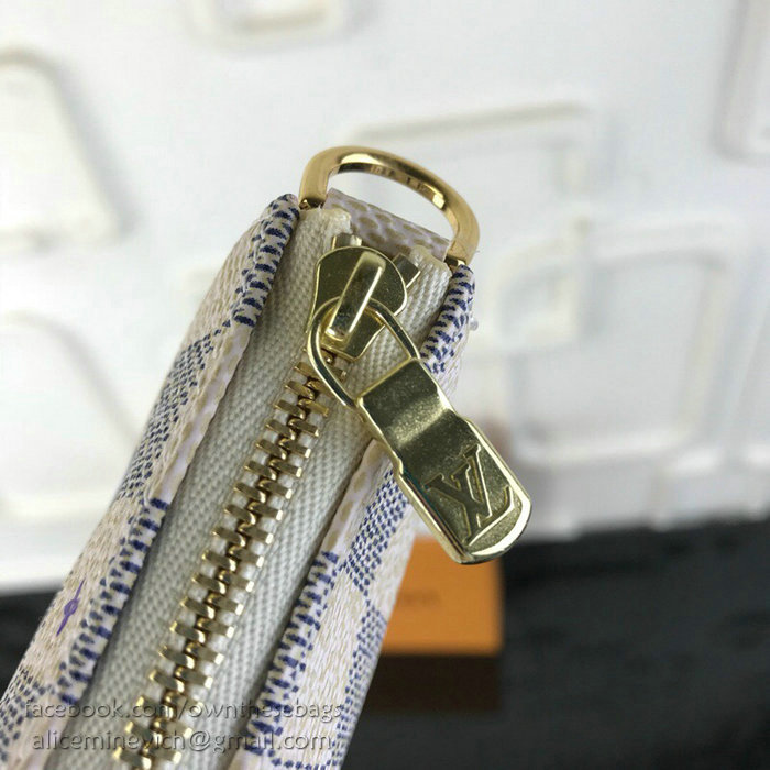 Louis Vuitton Damier Azur Canvas Mini Pochette Accessoires N64451