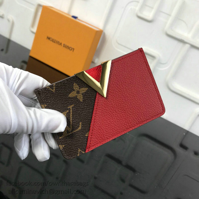 Louis Vuitton Kimono Card Holder Red M56173