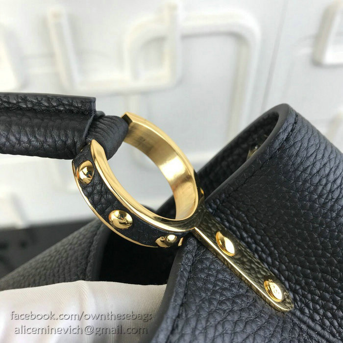 Louis Vuitton Taurillon Leather Capucines BB Noir M48865