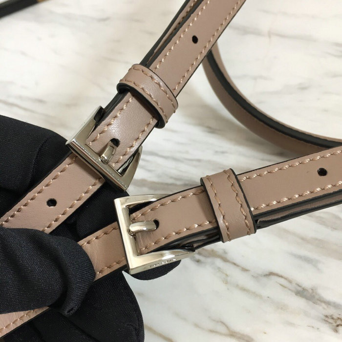 Prada Sidonie Leather Shoulder Bag Pink 1BD168