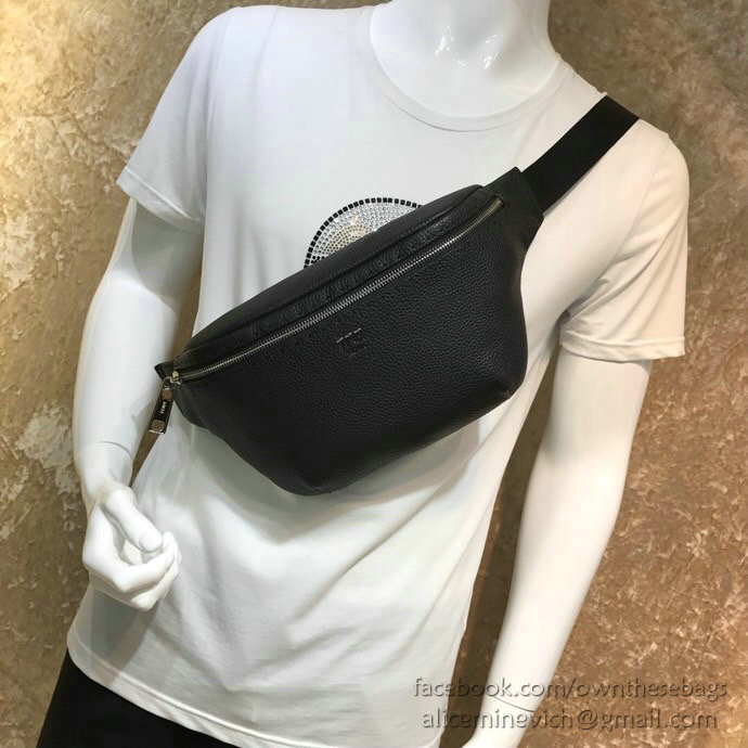 Fendi Calfskin Belt Bag Black F823581