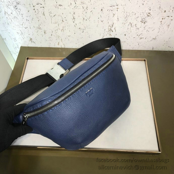 Fendi Calfskin Belt Bag Blue F823581