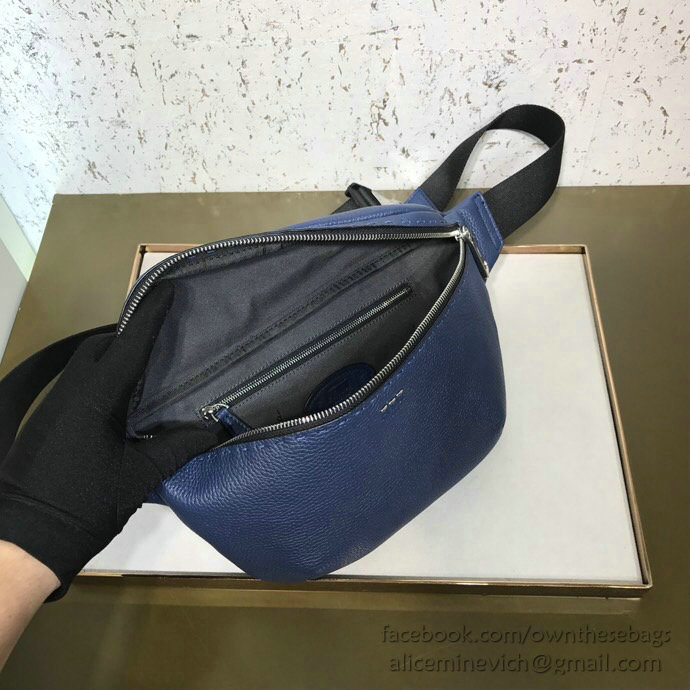 Fendi Calfskin Belt Bag Blue F823581