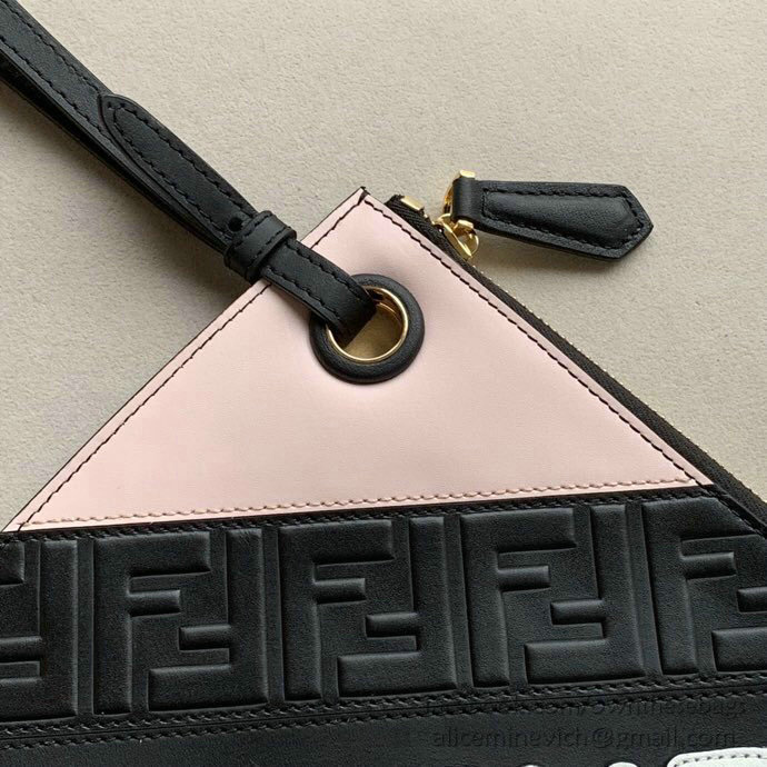 Fendi Calfskin Clutch Bag Pink F80211