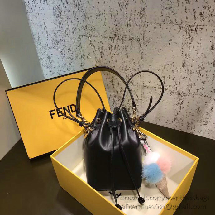 Fendi Small Mon Tresor Bucket Bag Black F80101