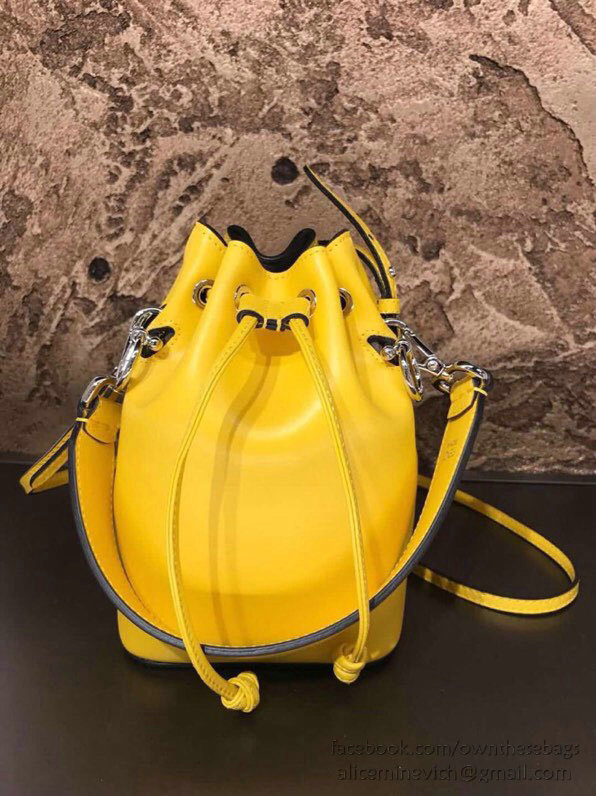 Fendi Small Mon Tresor Bucket Bag Yellow F80101