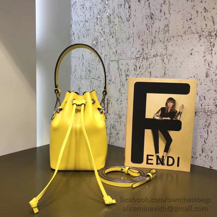 Fendi Small Mon Tresor Bucket Bag Yellow F80101