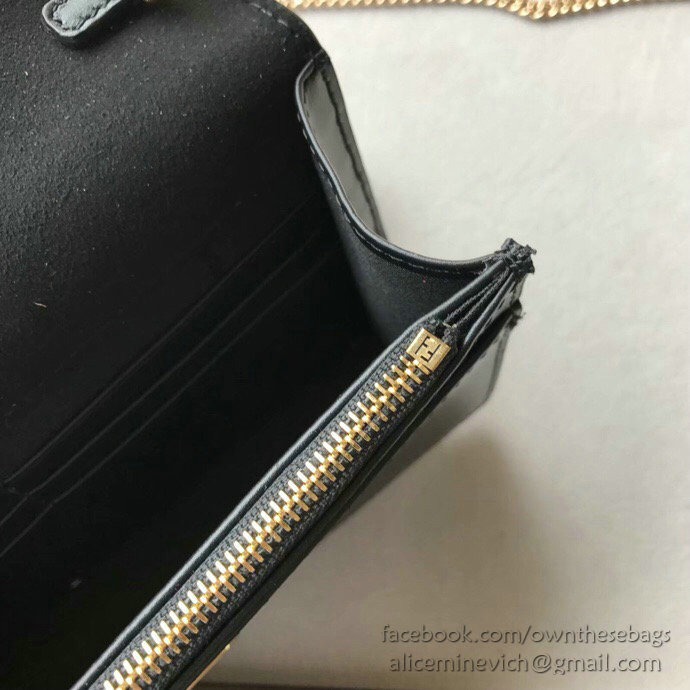 Fendi Wallet on Chain Black F803491
