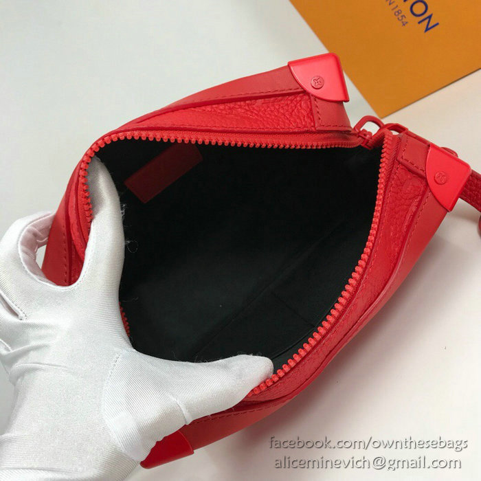 Louis Vuitton Calfskin Box Bag Red M44427