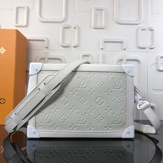 Louis Vuitton Calfskin Box Bag White M44427