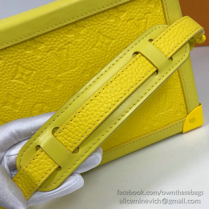 Louis Vuitton Calfskin Box Bag Yellow M44427