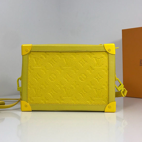 Louis Vuitton Calfskin Box Bag Yellow M44427