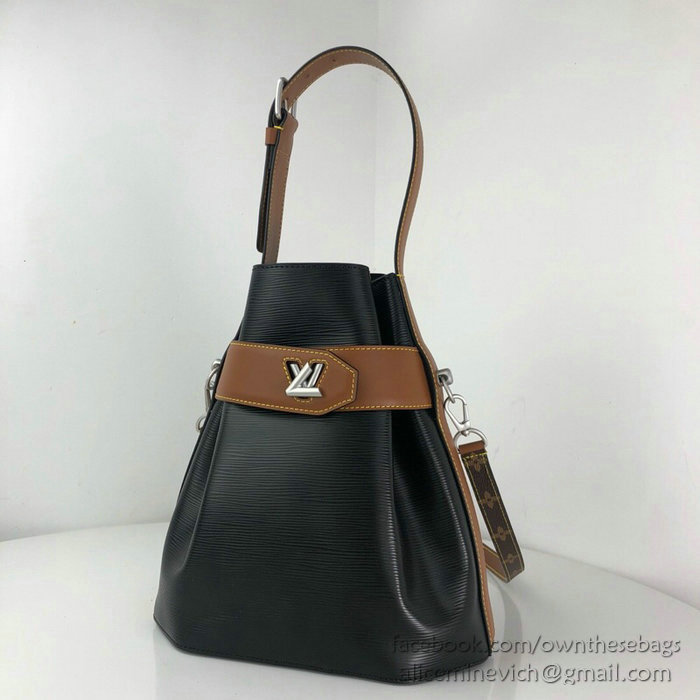Louis Vuitton Epi Leather Twist Bucket Noir M52804