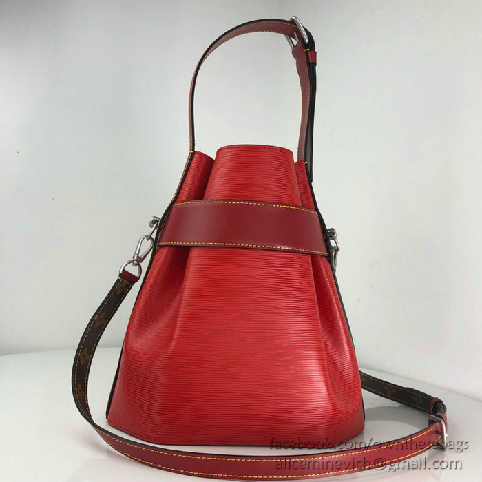 Louis Vuitton Epi Leather Twist Bucket Red M52804