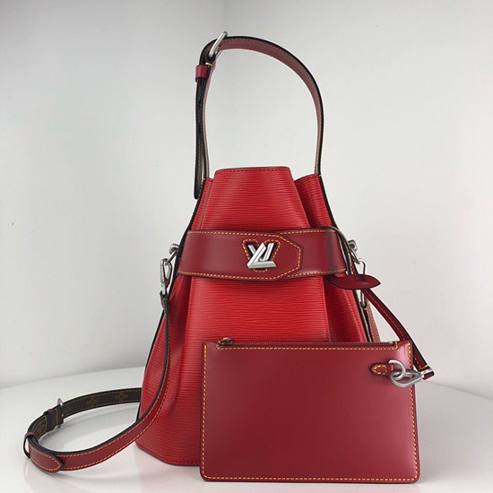 Louis Vuitton Epi Leather Twist Bucket Red M52804