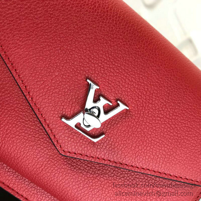 Louis Vuitton Pochette Mylockme Chain Red M63471