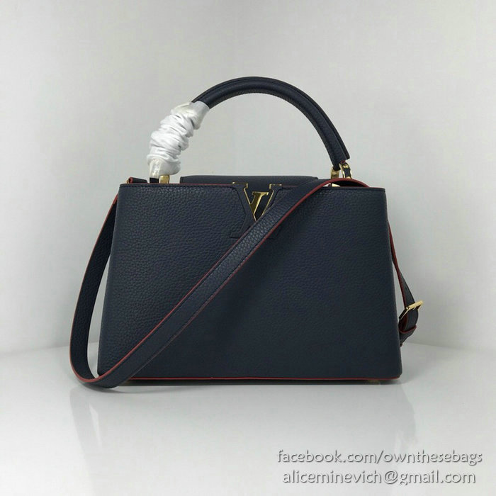 Louis Vuitton Taurillon Leather Capucines BB Blue M94517