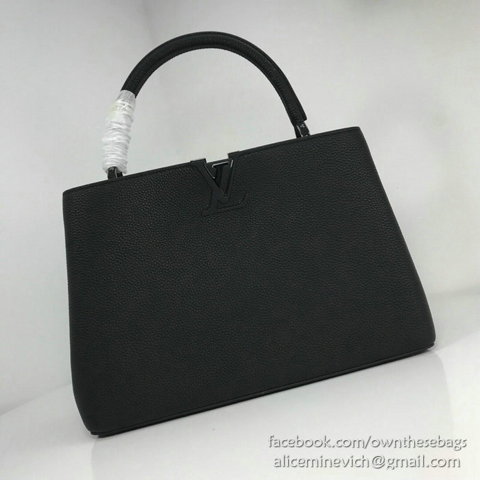 Louis Vuitton Taurillon Leather Capucines BB Noir M94517