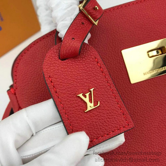 Louis Vuitton Veau Nuage Leather Milla PM Red M54346