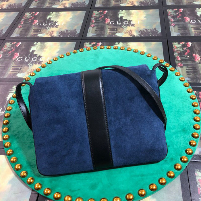 Gucci Arli Medium Shoulder Bag Blue 550126