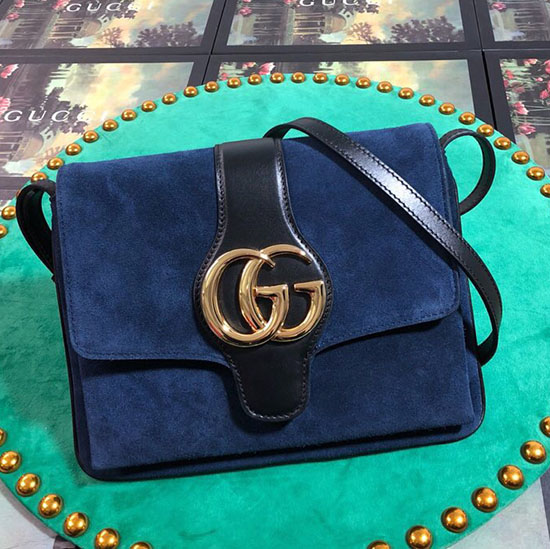 Gucci Arli Medium Shoulder Bag Blue 550126