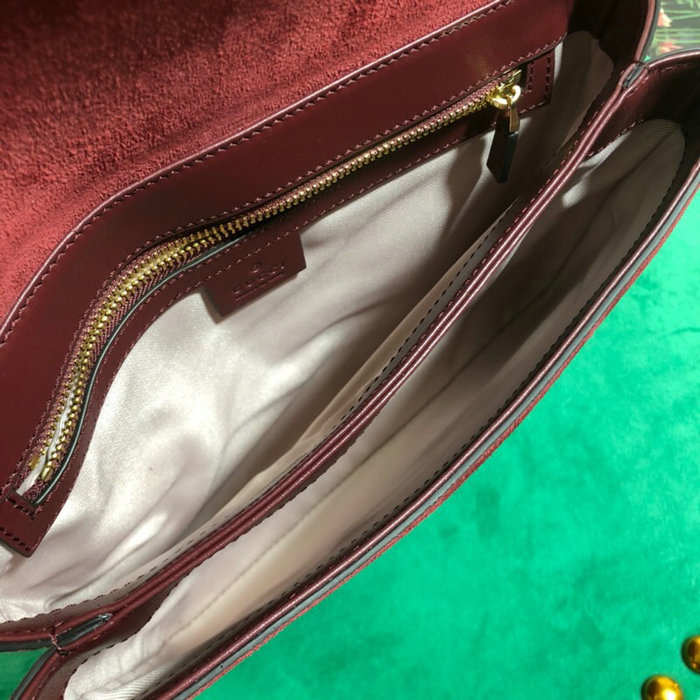 Gucci Arli Medium Shoulder Bag Burgundy 550126