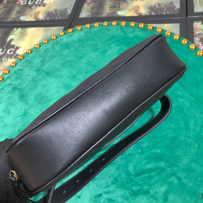 Gucci GG Marmont Matelasse Belt Bag Black 523380