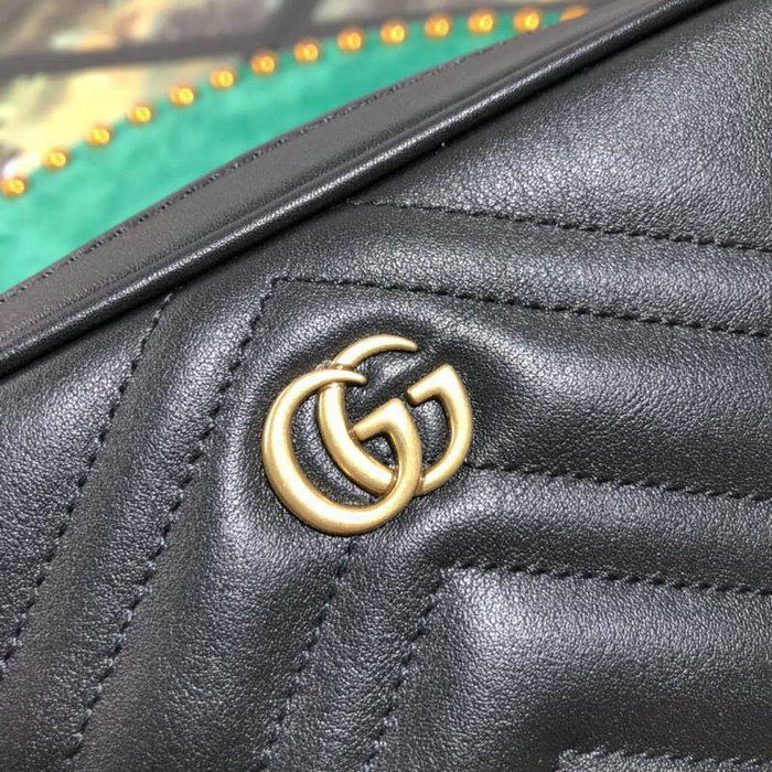 Gucci GG Marmont Matelasse Belt Bag Black 523380